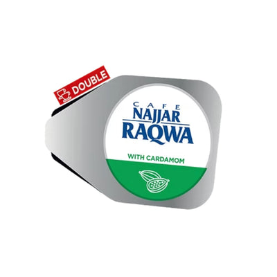 Najjar Raqwa Cardamon Double Cup Capsules (Pack of 100)