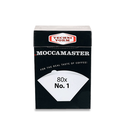 Technivorm Moccamaster #1 White Paper Coffee Filters (80 Pack)