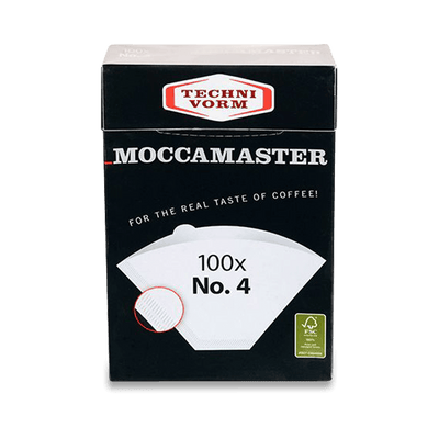 Technivorm Moccamaster #4 White Paper Coffee Filters (100 Pack)