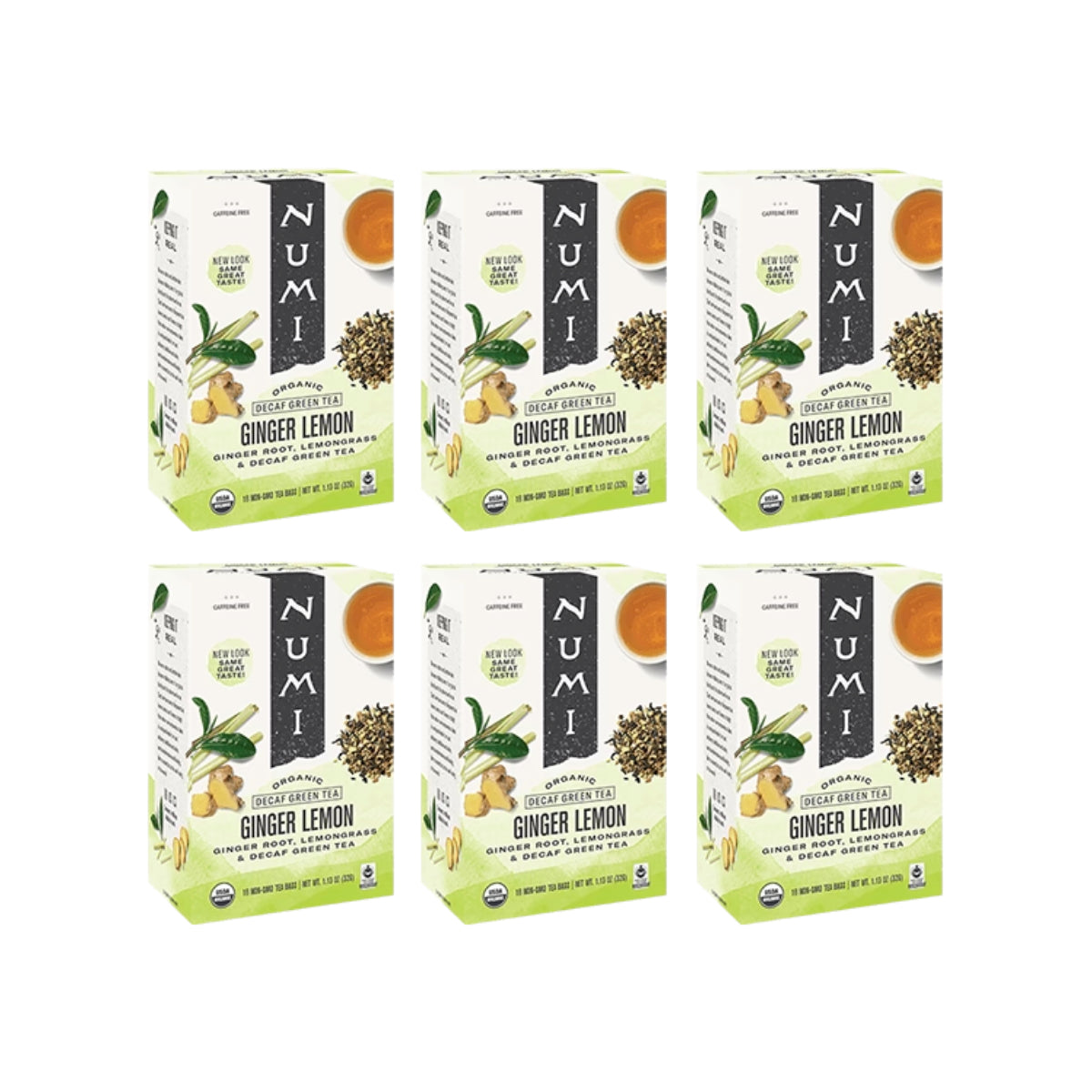 Numi Decaf Ginger Lemon (6 Pack)