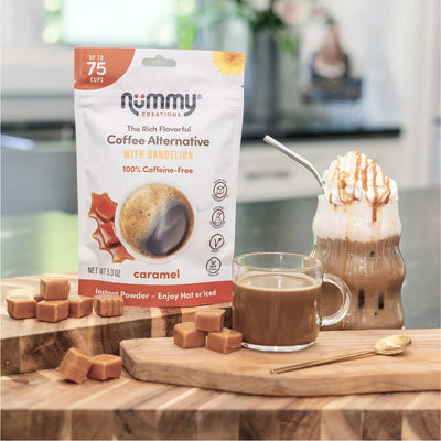 Nummy Caramel Smooth & Buttery Caffeine-Free Coffee Alternative (150g)