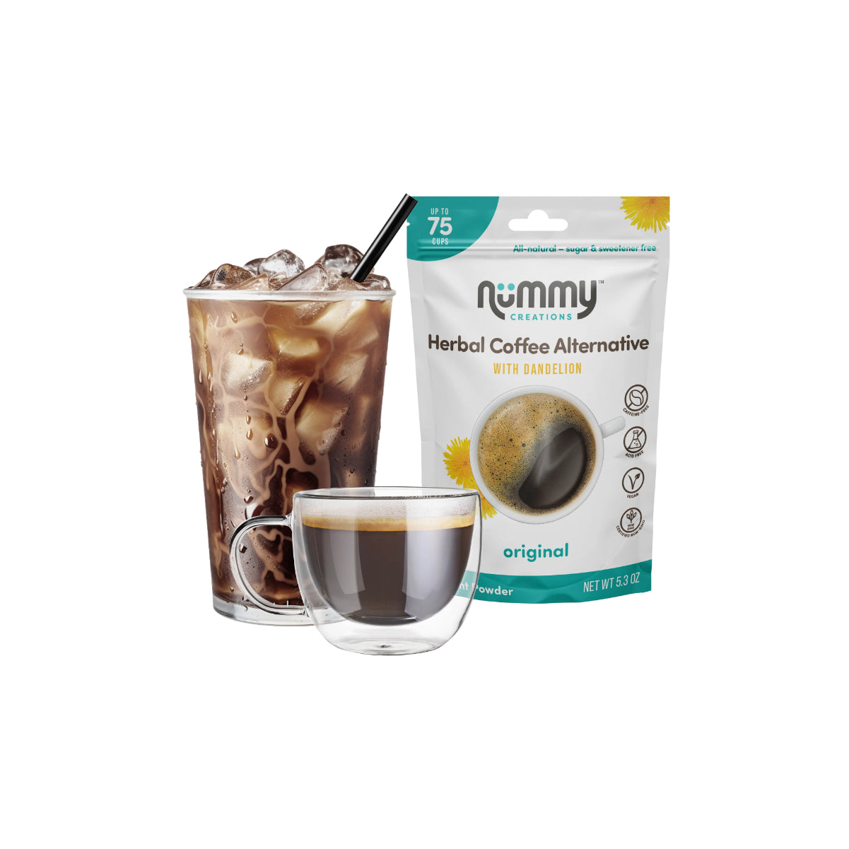 Nummy Original Rich & Bold Caffeine-Free Coffee Alternative (150g)