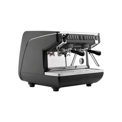 Machine à expresso semi-automatique Bezzera Aria Top PID avec contrôle de débit (noir avec bois)