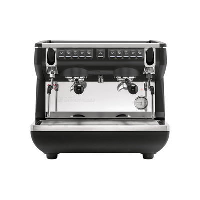 Machine à expresso semi-automatique Bezzera Aria Top PID avec contrôle de débit (noir avec bois)
