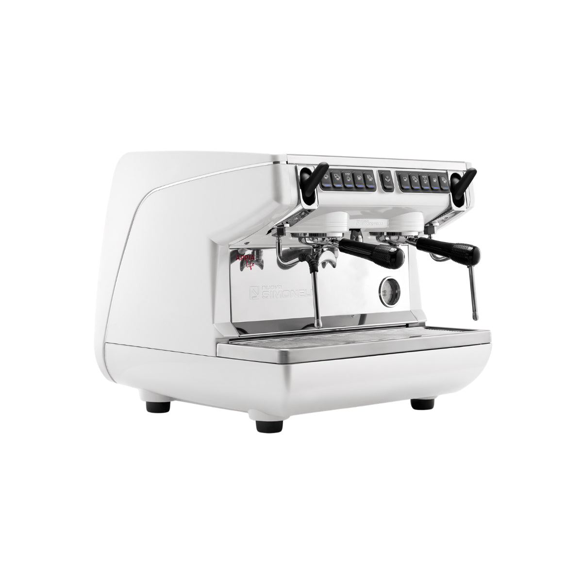 Machine à expresso semi-automatique Bezzera Aria Top PID avec contrôle de débit (noir avec bois)