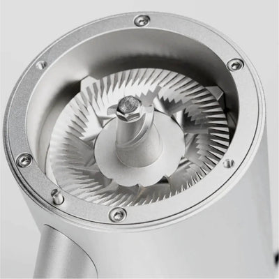 Option-O Lagom P80 Single Dose Coffee Grinder (Silver) – 80mm Mizen Burrs, Variable RPM