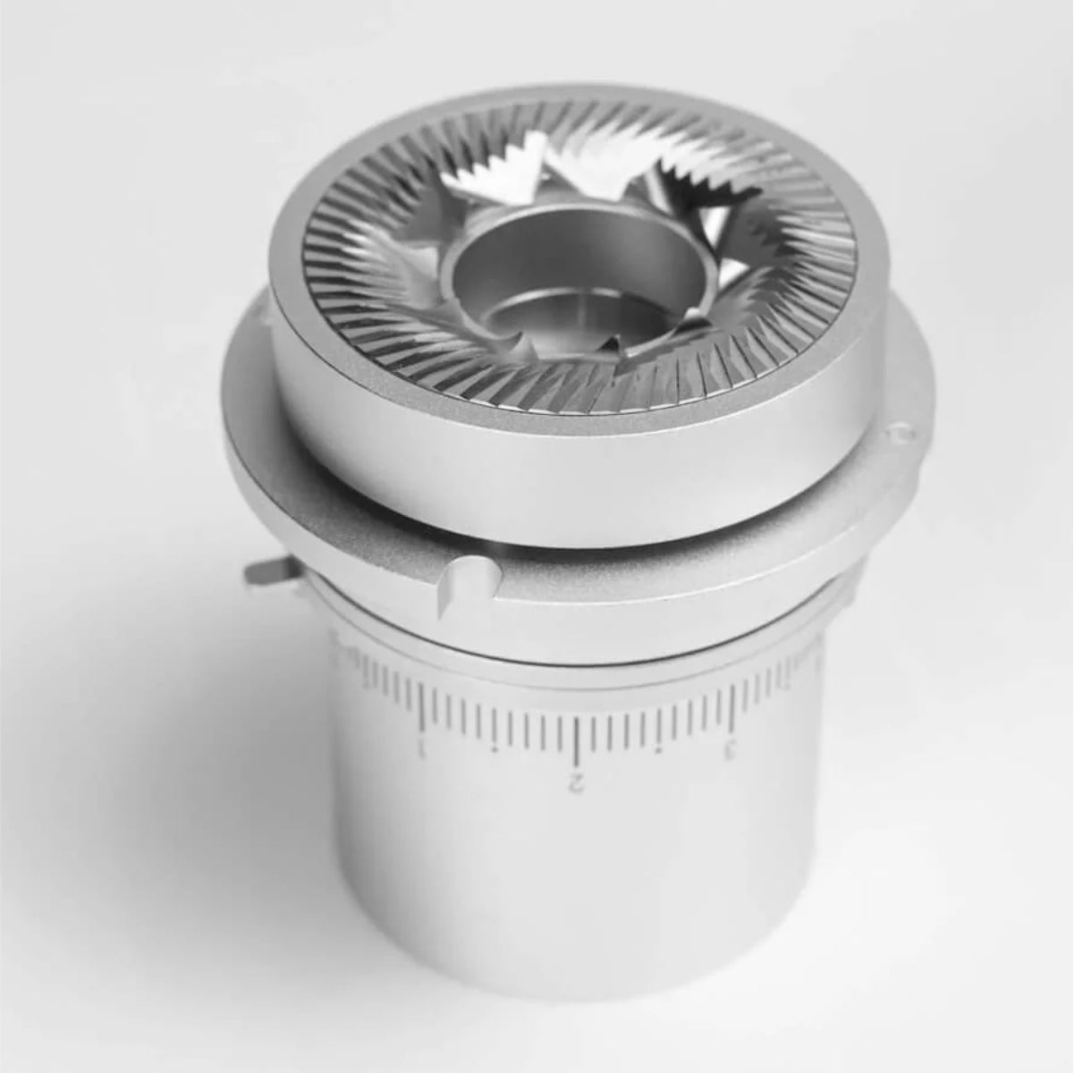 Option-O Lagom P80 Single Dose Coffee Grinder (Silver) – 80mm Mizen Burrs, Variable RPM