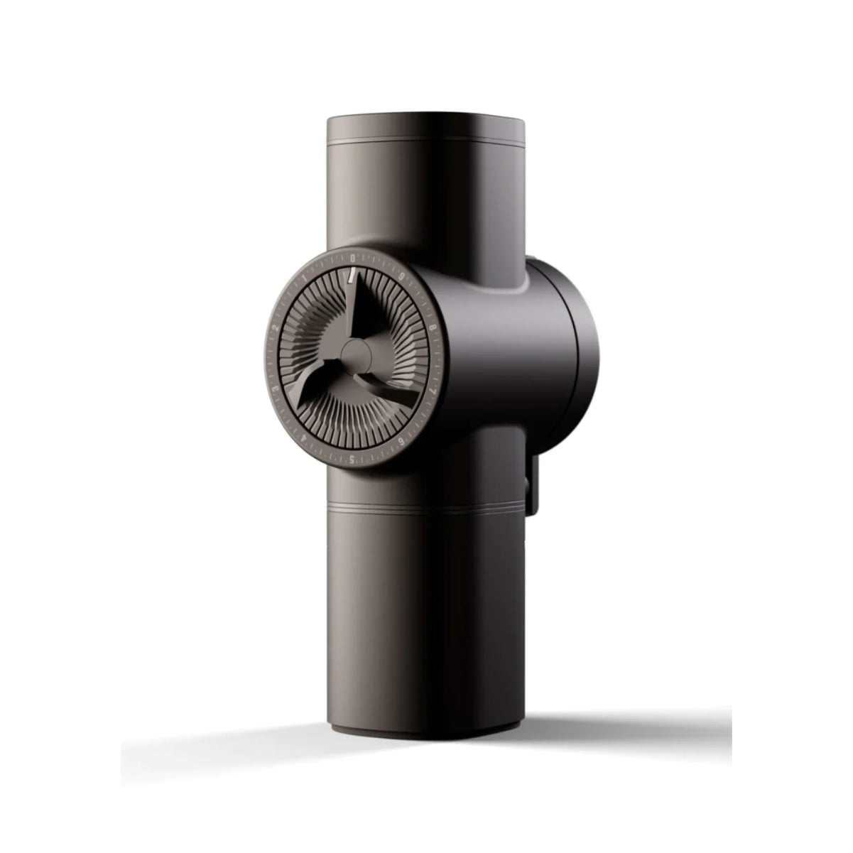 Pietro Manual Flat Burr Coffee Grinder (Deep Black)