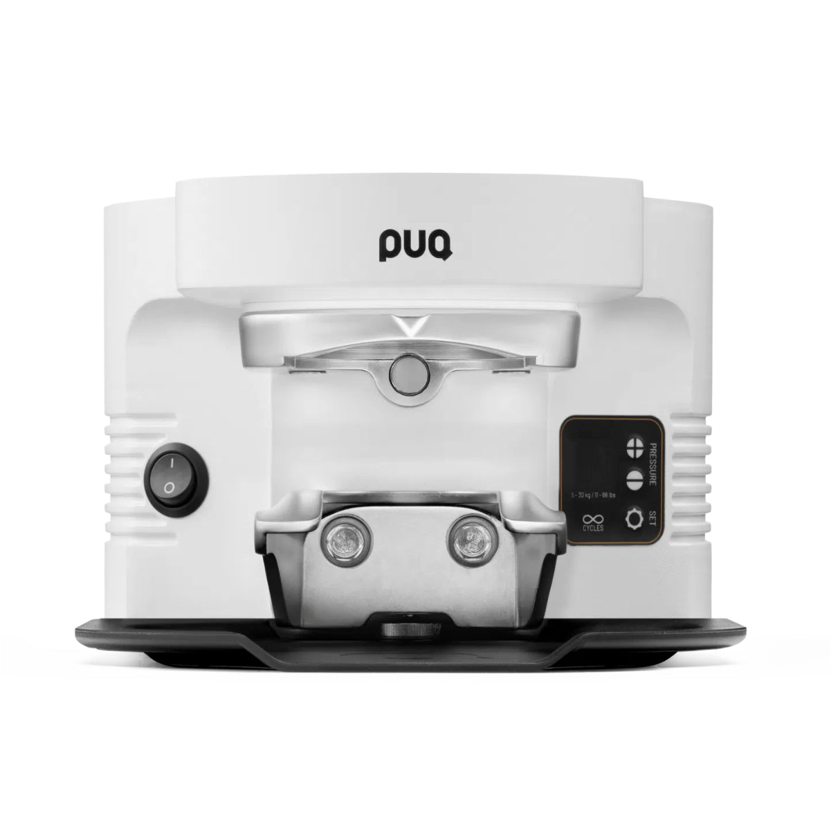 PUQpress M3 Integrated Tamper For Mahlkonig E65S & E65 GBW Grinders (White)