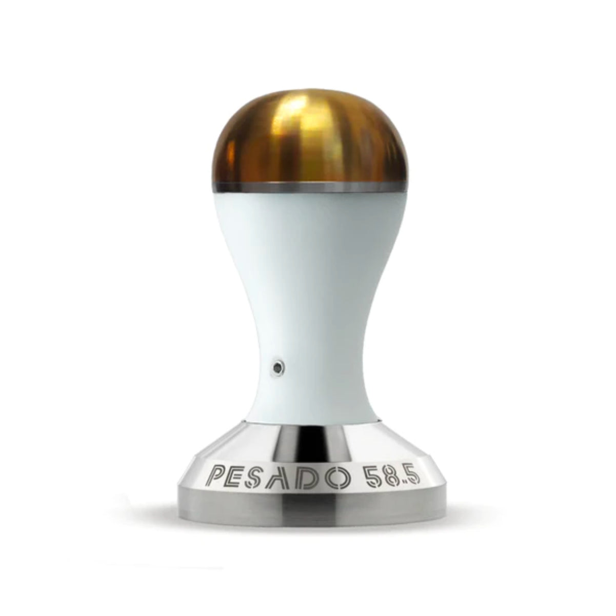 Pesado Tamper 58.5mm (White/Gold)