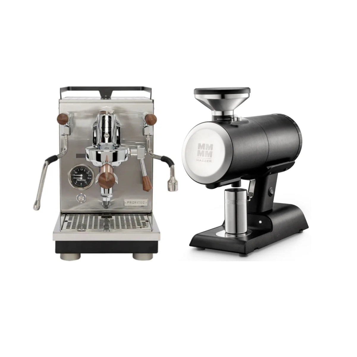 Profitec Jump Espresso Machine & Mazzer Philos Grinder (Black) Bundle