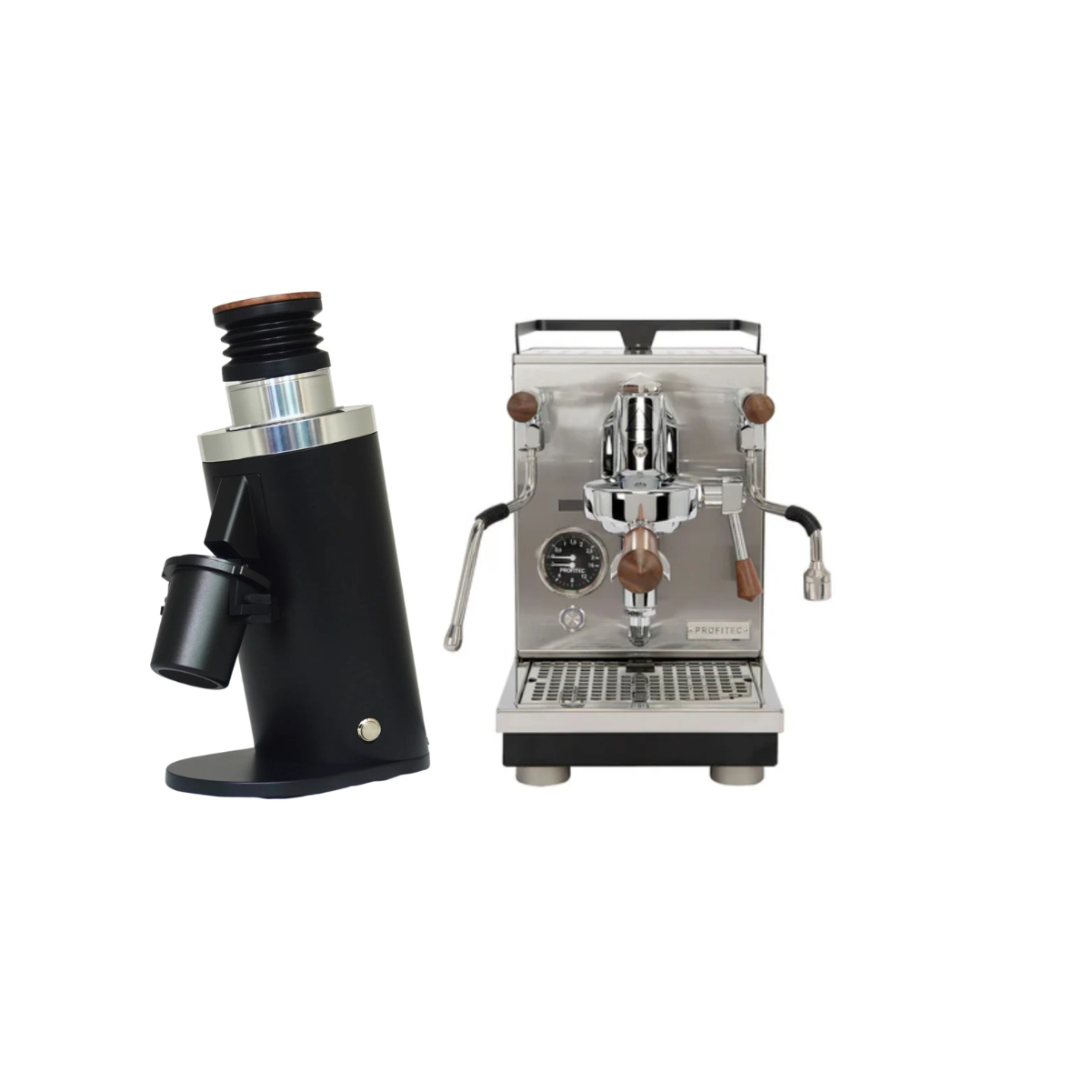 Profitec Jump Espresso Machine & DF64 Gen 2 Grinder (Black) Bundle