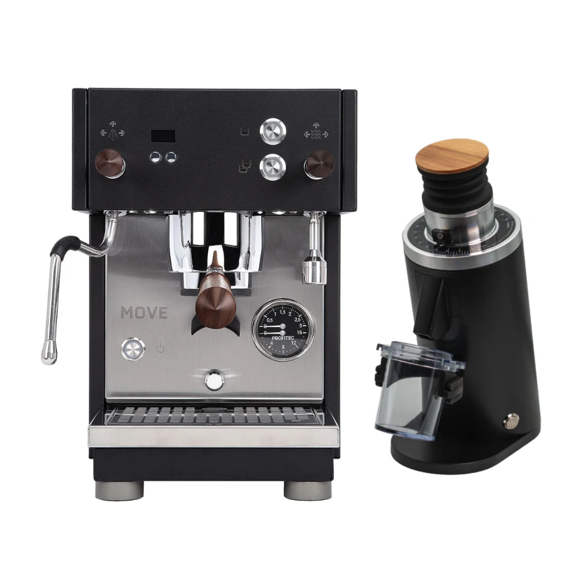 Profitec Move (Black) & DF54 (Black) Espresso Machine + Grinder Bundle