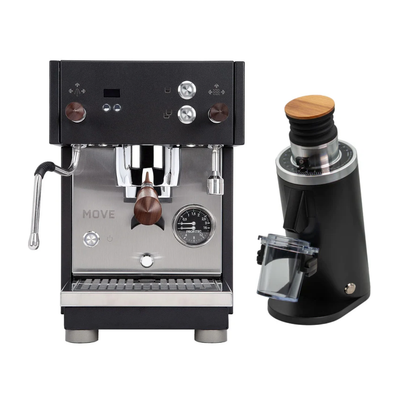 Profitec Move (Black) & DF54 (Black) Espresso Machine + Grinder Bundle