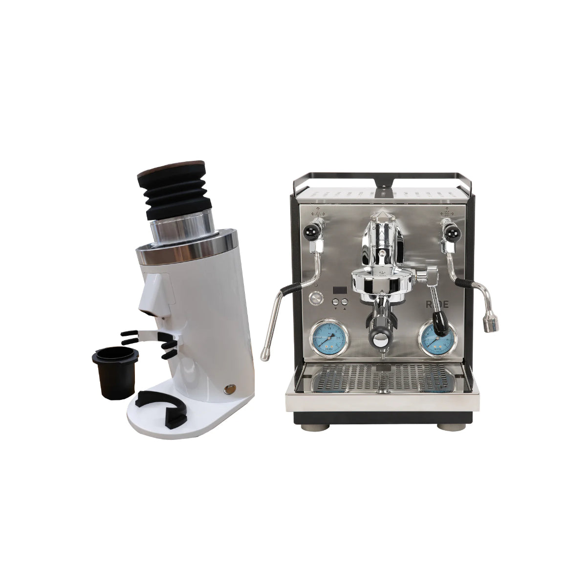 Profitec Ride Espresso Machine & DF64 V2.5 Grinder (White) Bundle