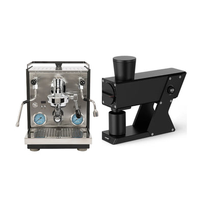 Profitec Ride Espresso Machine & MHW-3BOMBER F74 Grinder (Black) Bundle