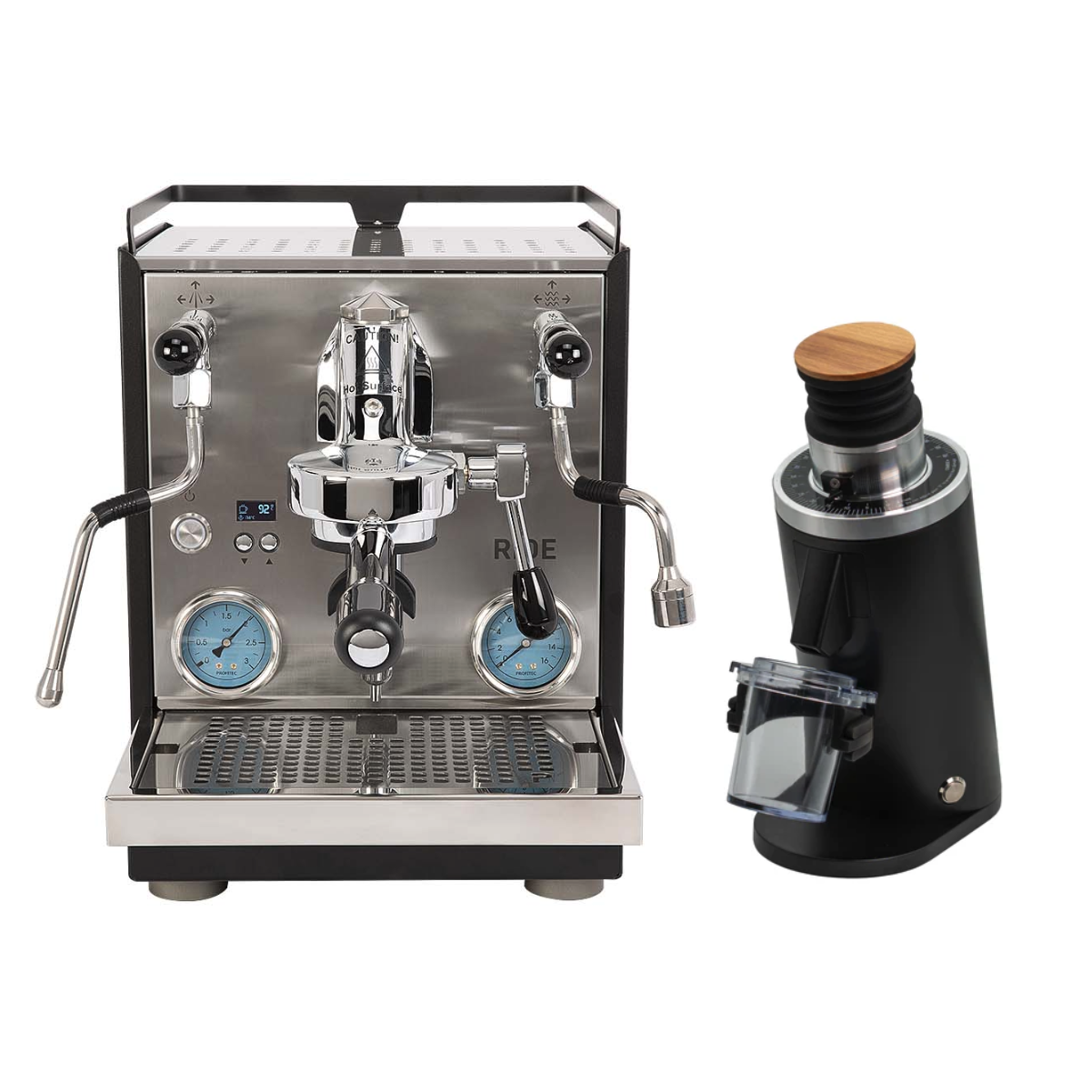 Profitec Ride & DF54 (Black) Espresso Machine + Grinder Bundle