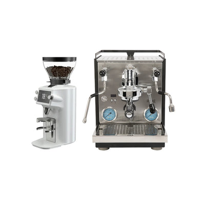 Profitec Ride Espresso Machine & Mahlkonig E64 WS Grinder (White) Bundle