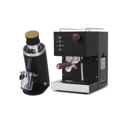 Quick Mill Pippa Espresso Machine (Black) & DF54 Gen 2 Grinder (Black) - Bundle