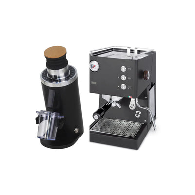 Quick Mill Pop Up Espresso Machine (Black) & DF54 Gen 2 Grinder (Black) - Bundle