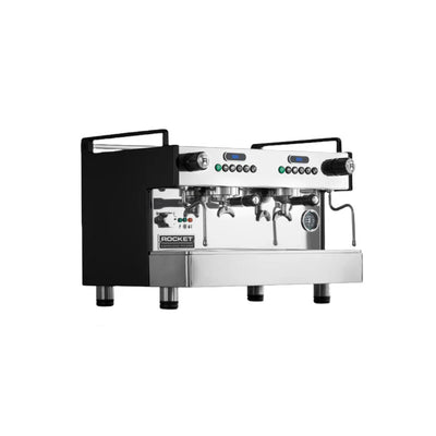 Rocket Boxer Timer Volumetric Commercial Espresso Machine - 2 Group (Black)