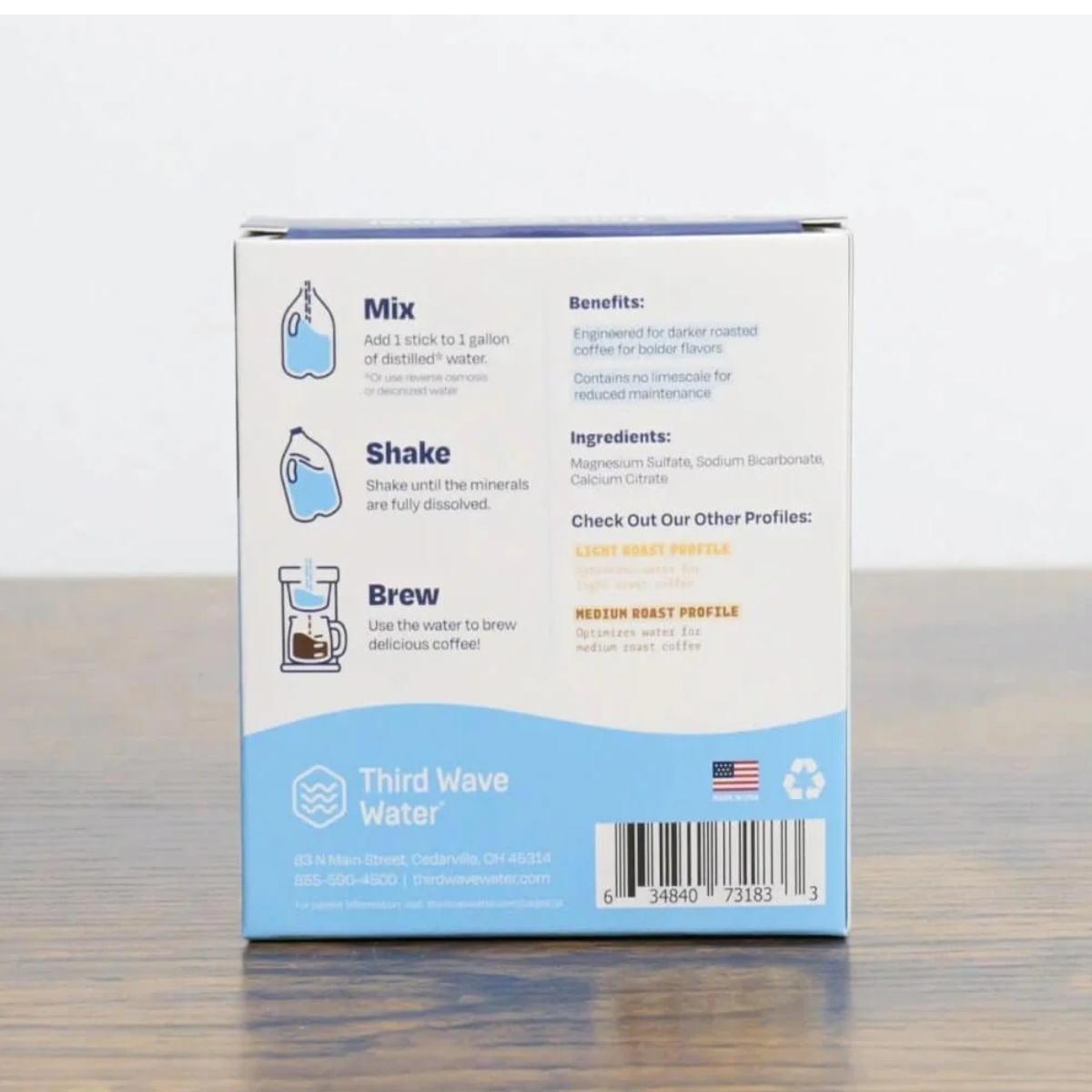 Third Wave Water Dark Roast Profile (12 pack - 1 Gallon)