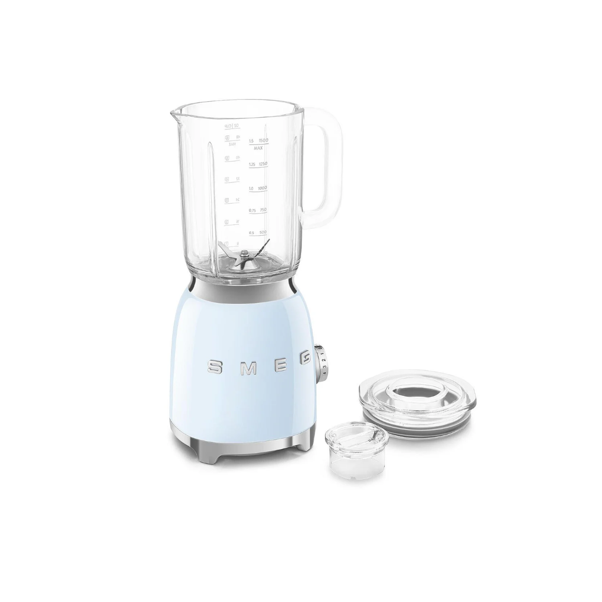 Smeg Retro-Style Glass Blender BLF03PBUS (Pastel Blue)