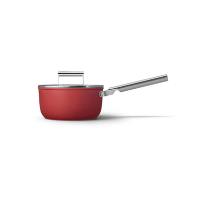 Smeg 20cm Non-Stick Saucepan CKFS2011RDM (red)