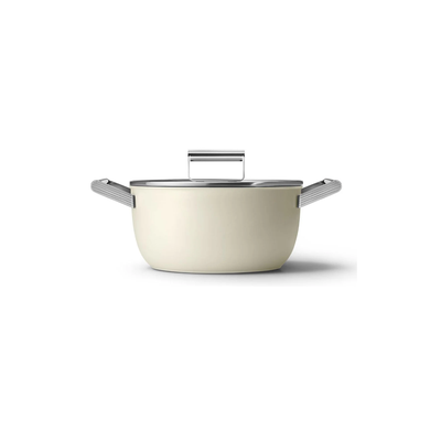 Smeg 24cm Non-Stick Casserole CKFC2411CRM (Cream)