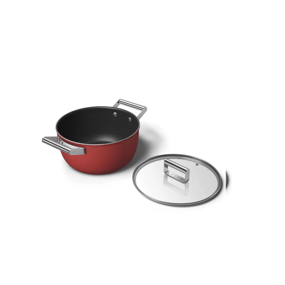 Smeg 24cm Non-Stick Casserole CKFC2411RDM (Red)