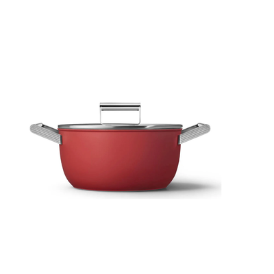 Smeg 26cm Non-Stick Casserole CKFC2611RDM (Red)