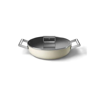 Smeg 28cm Non-Stick Deep Pan CKFD2811CRM (Cream)