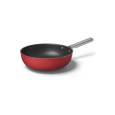 Smeg 30cm Non-Stick Wok CKFW3001RDM (Red)