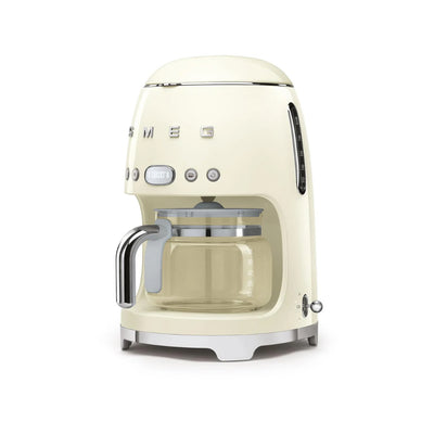 Smeg 50s Retro-Style Drip Coffee Machine DCF02CRUS (Cream)
