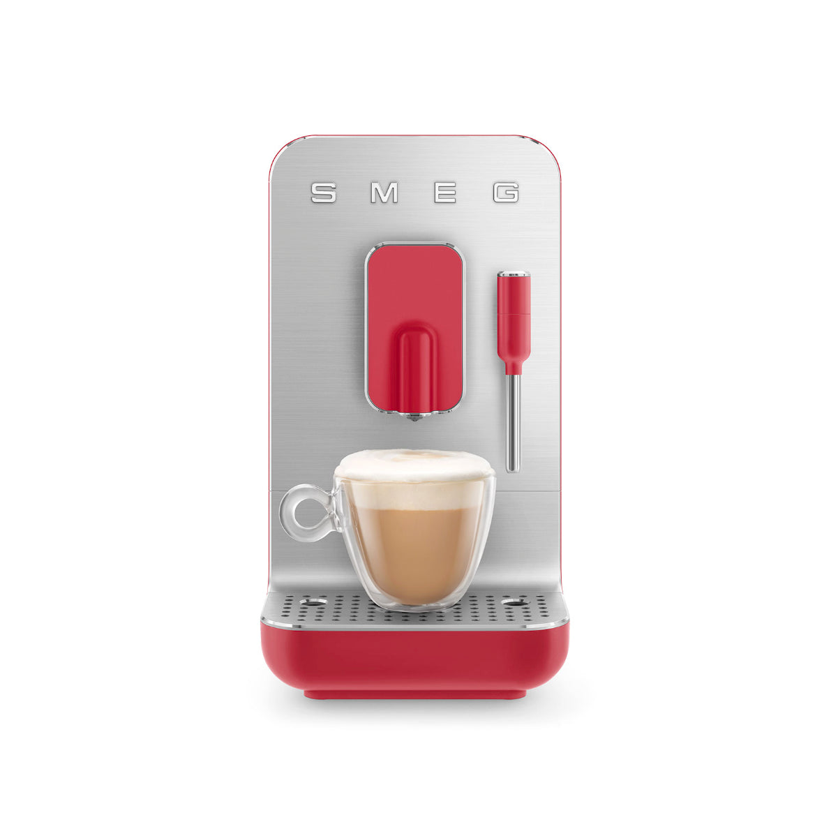 Smeg Fully Automatic Espresso Machine With Milk Wand (BCC02RDMUS - Red)