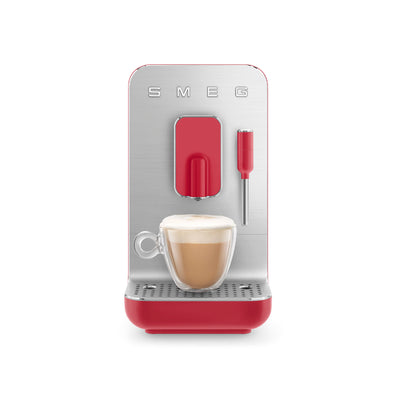 Smeg Fully Automatic Espresso Machine With Milk Wand (BCC02RDMUS - Red)