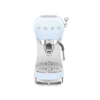 Smeg Manual Espresso Coffee Machine (ECF02PBUS - Pastel Blue)