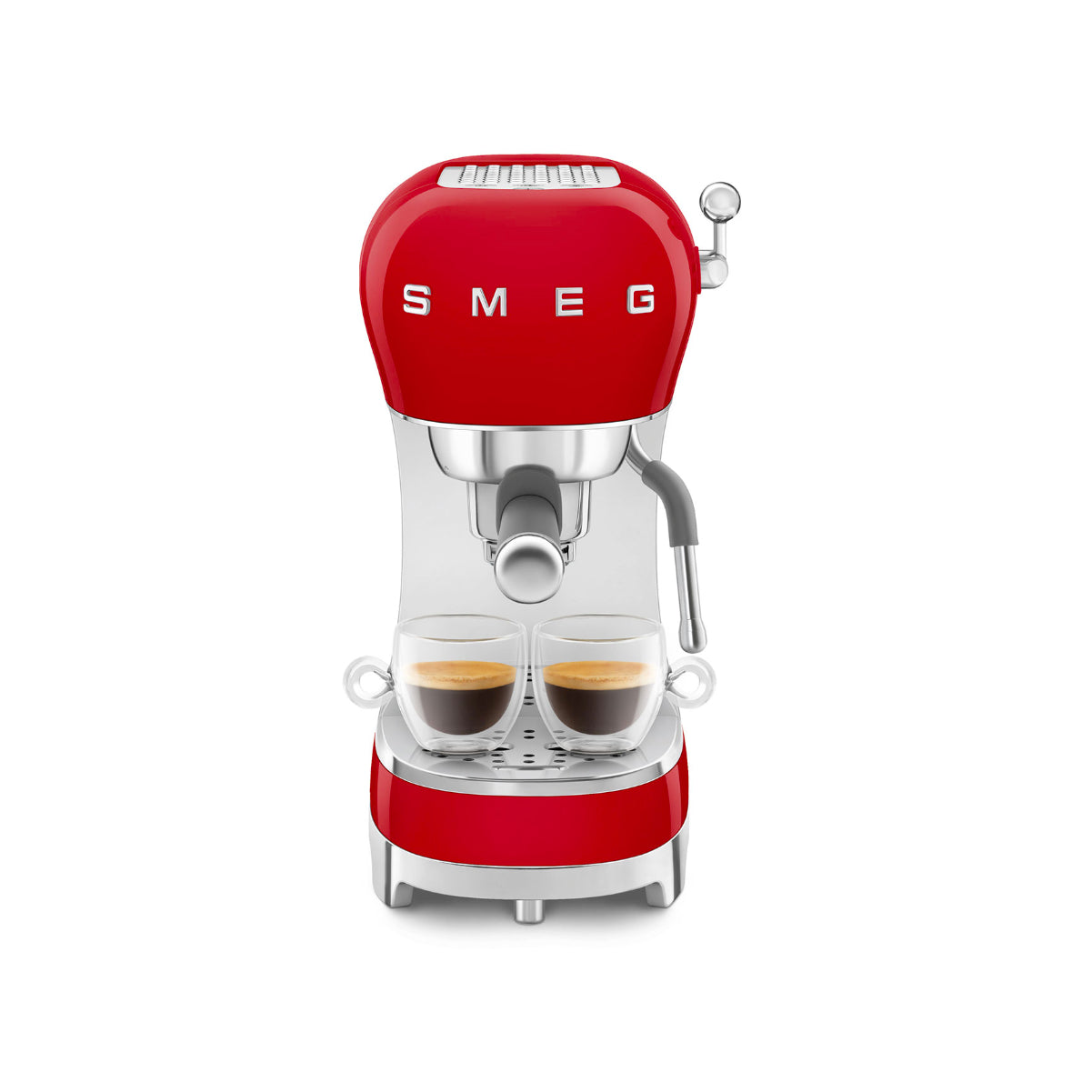 Smeg Manual Espresso Coffee Machine (ECF02RDUS- Red)