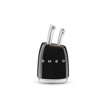 Smeg Retro-Style Knife Block with Knives KBSF02BL (Black)