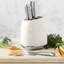 Smeg Retro-Style Knife Block with Knives KBSF01CR (Cream)