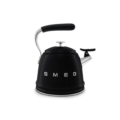 Smeg Retro-Style 2.3L Stove Top Whistling Kettle CKLW2001BL (Black)