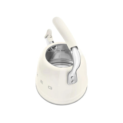 Smeg Retro-Style 2.3L Stove Top Whistling Kettle CKLW2001CR (Cream)
