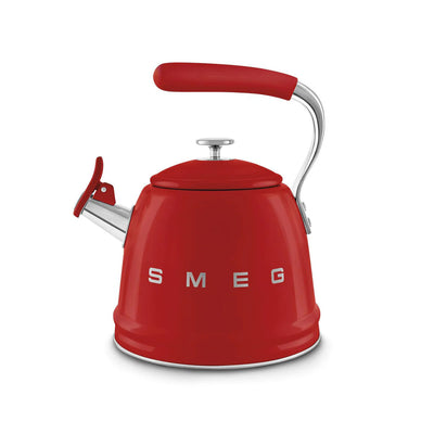 Smeg Retro-Style 2.3L Stove Top Whistling Kettle CKLW2001RD (Red)