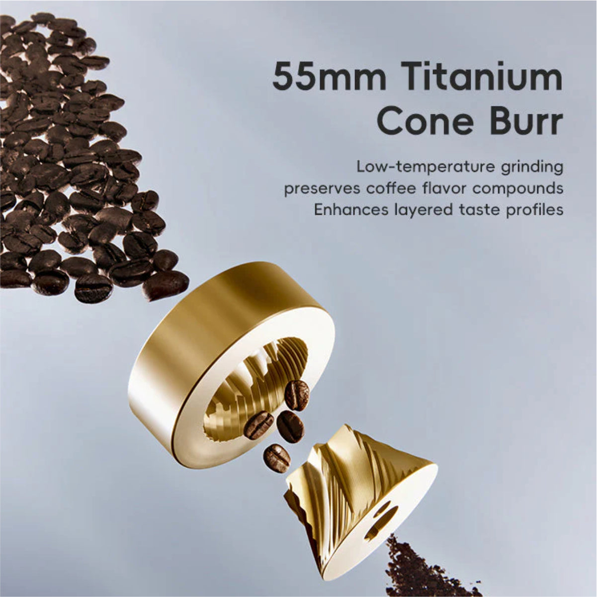 Starseeker E55 Pro All Purpose Single Dose Coffee Grinder (Black)