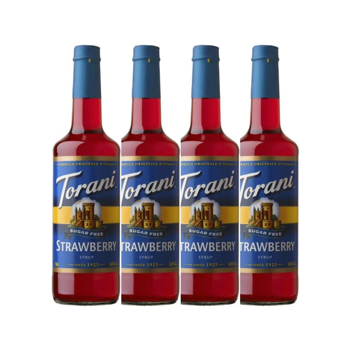 Torani Sugar Free Strawberry Syrup (750ml x 4 Bottles) 1 - The Kitchen Barista