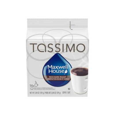 Tassimo Maxwell House Dark Roast Single Serve T-Discs (Pack Of 14)