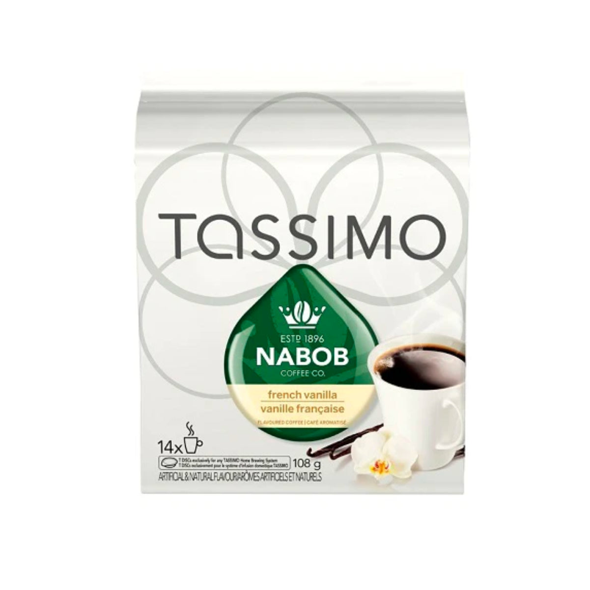 Tassimo Nabob French Vanilla Single Serve T-Discs (Pack Of 14)