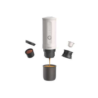 Outin Nano Portable Electric Espresso Machine (Pearl White)