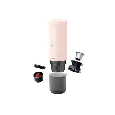 Outin Nano Portable Electric Espresso Machine (Rose Quartz)