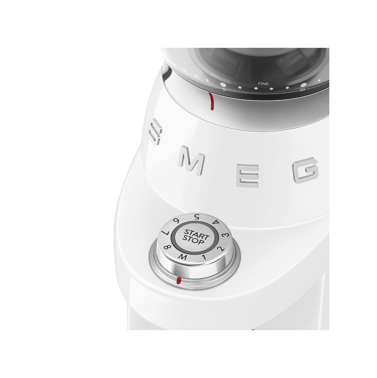 Smeg 50's Style Aesthetic Coffee Grinder CGF03WHUS (White)